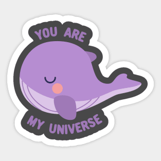 BTS tinytan whale you are my universe Sticker